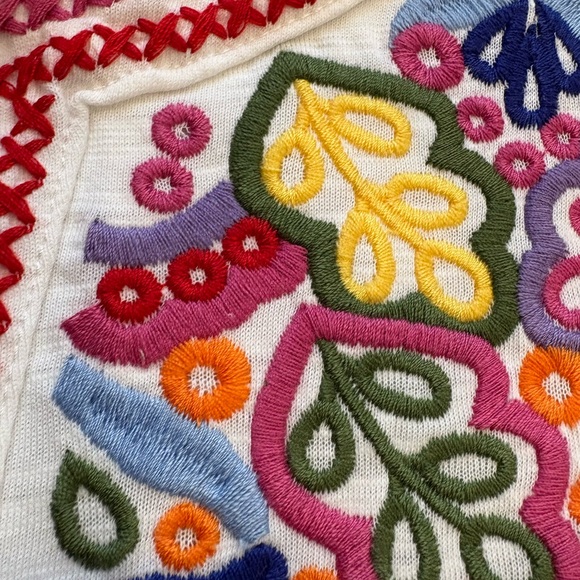 NWOT Boden White Diana Embroidered Tie Neck Size 10 - Picture 8 of 10